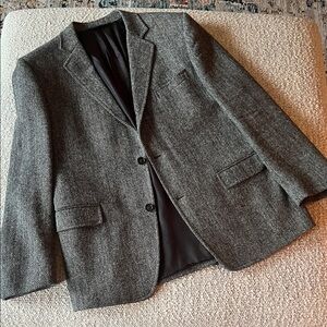 Brooks Brothers Classic Gray Men's Blazer Tweed Herringbone